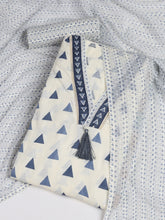 Printed Cotton Blend Unstitched Suit With Dupatta